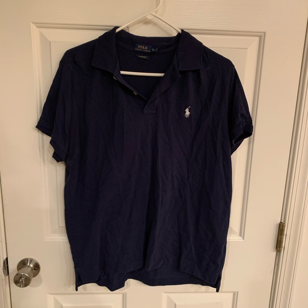 💛 blue polo shirt